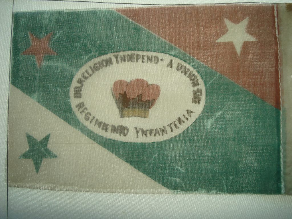 Bandera Ejercito Trigarante del Regimiento de Infanteria de Iturbide